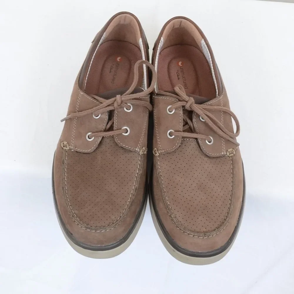 Clarks UnAbode Step Leather Boat Shoe Men's 11M